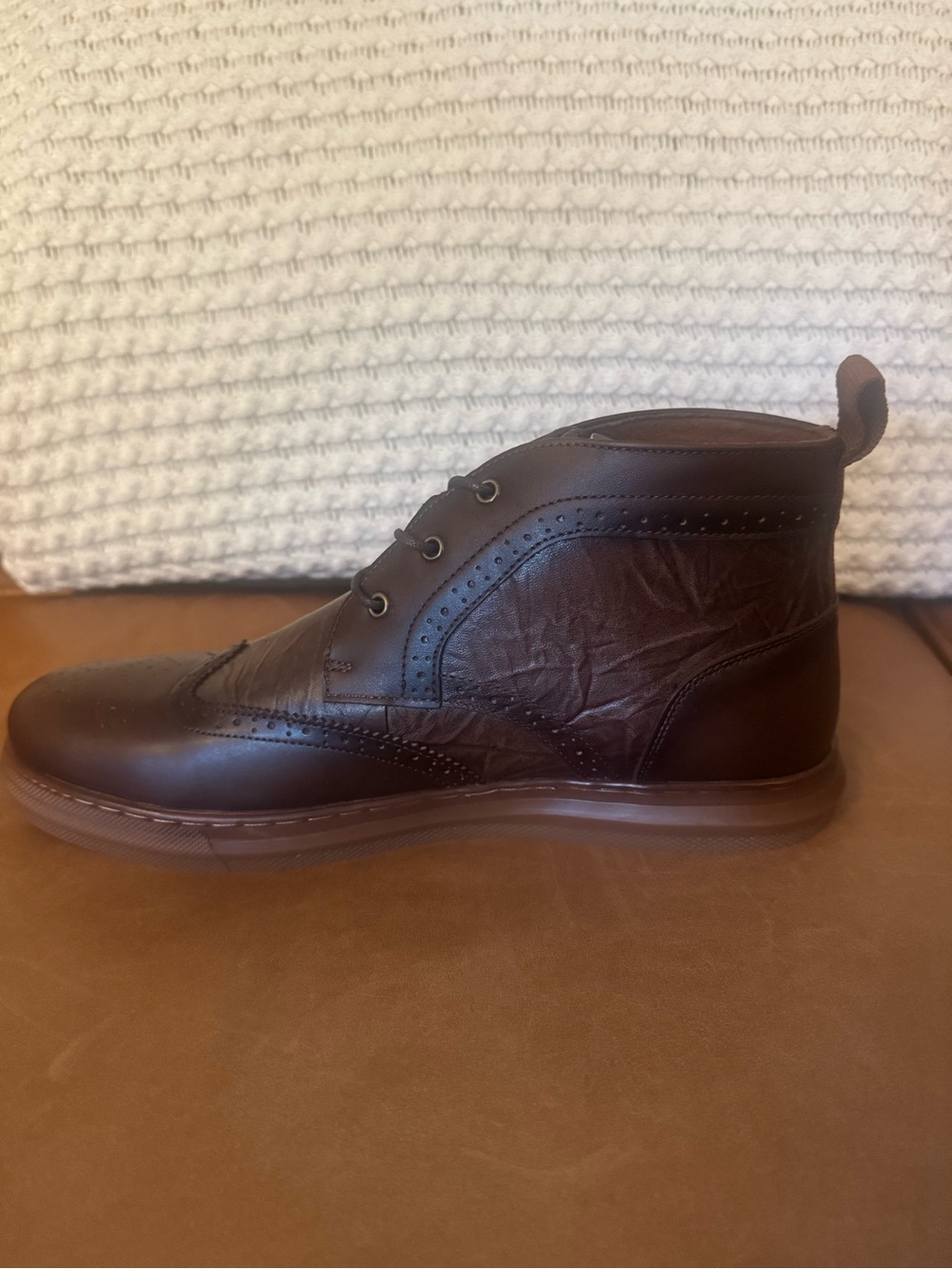 Brown Men’s Leather Arkbird Sneaker Shoes